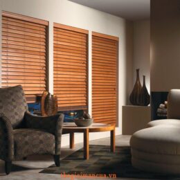 Mẫu rèm cửa sổ bằng gỗ