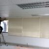 Rèm sáo gỗ màu trắng