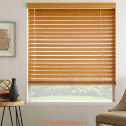 mẫu rèm gỗ phòng khách