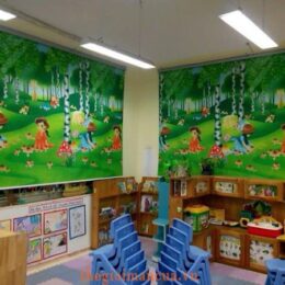 Rèm cửa sổ cuốn in tranh