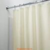 Rèm phòng tắm trơn màu kem