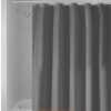 Rèm phòng tắm trơn màu xám đậm