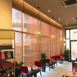 Rèm cuốn quán cà phê cafe Highlands Coffee
