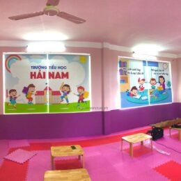 rèm cuốn in tranh