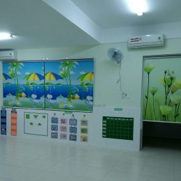 rèm cuốn in tranh