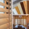 Bảng mẫu rèm nhựa PVC giả gỗ chống ẩm chịu nước