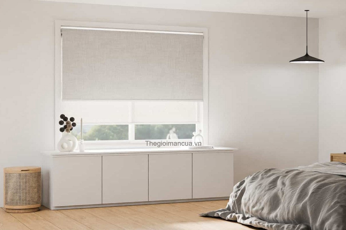 rèm cuốn phòng ngủ chống nắng nóng