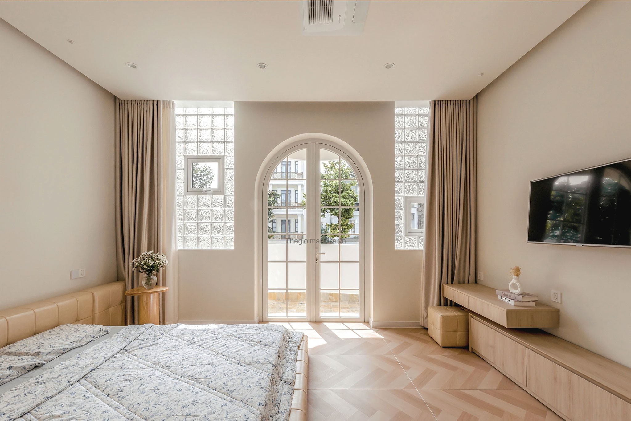 rèm cửa chống nắng phòng ngủ